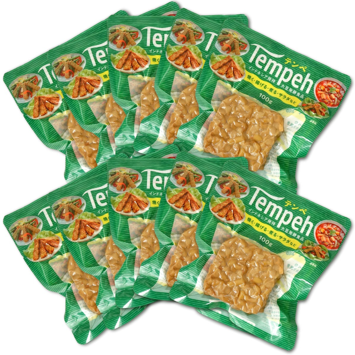ヤマク テンペ  100g ( 無塩 大豆 発酵食品 )