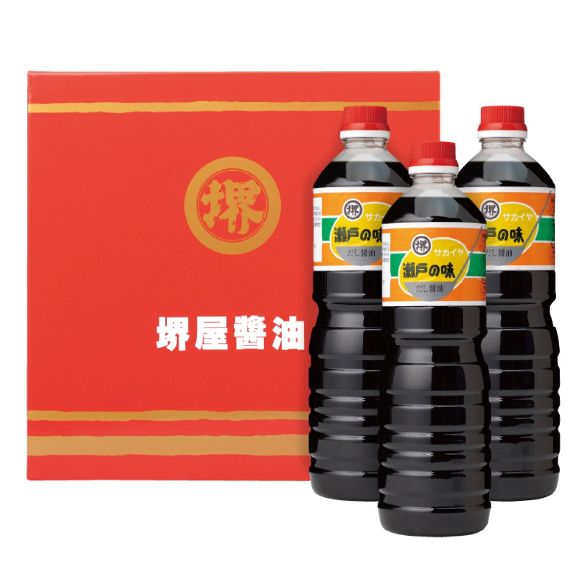 堺屋 だし醤油「瀬戸の味」 1Lボトル 化粧箱入り – 香のもの処 大森屋