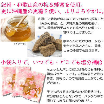 やわらか干し梅 梅短冊 黒糖入り (はちみつ漬け 梅干し) 45g 袋入り 送料無料 メール便