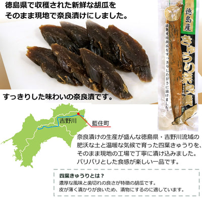 徳島産すっきり きゅうり 奈良漬 ( 徳島県産 奈良漬け ) 袋入り 送料無料 メール便