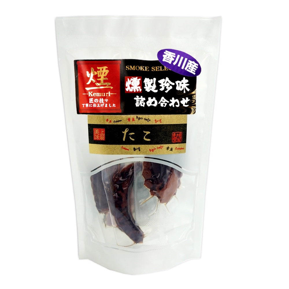 香川県産　海鮮一口珍味 たこ 燻製 スモーク 珍味 個包装 5パック袋入り