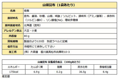 佃煮 ８品 詰め合わせ 味撰華 送料無料 大森屋 つくだ煮 セット 化粧箱入り