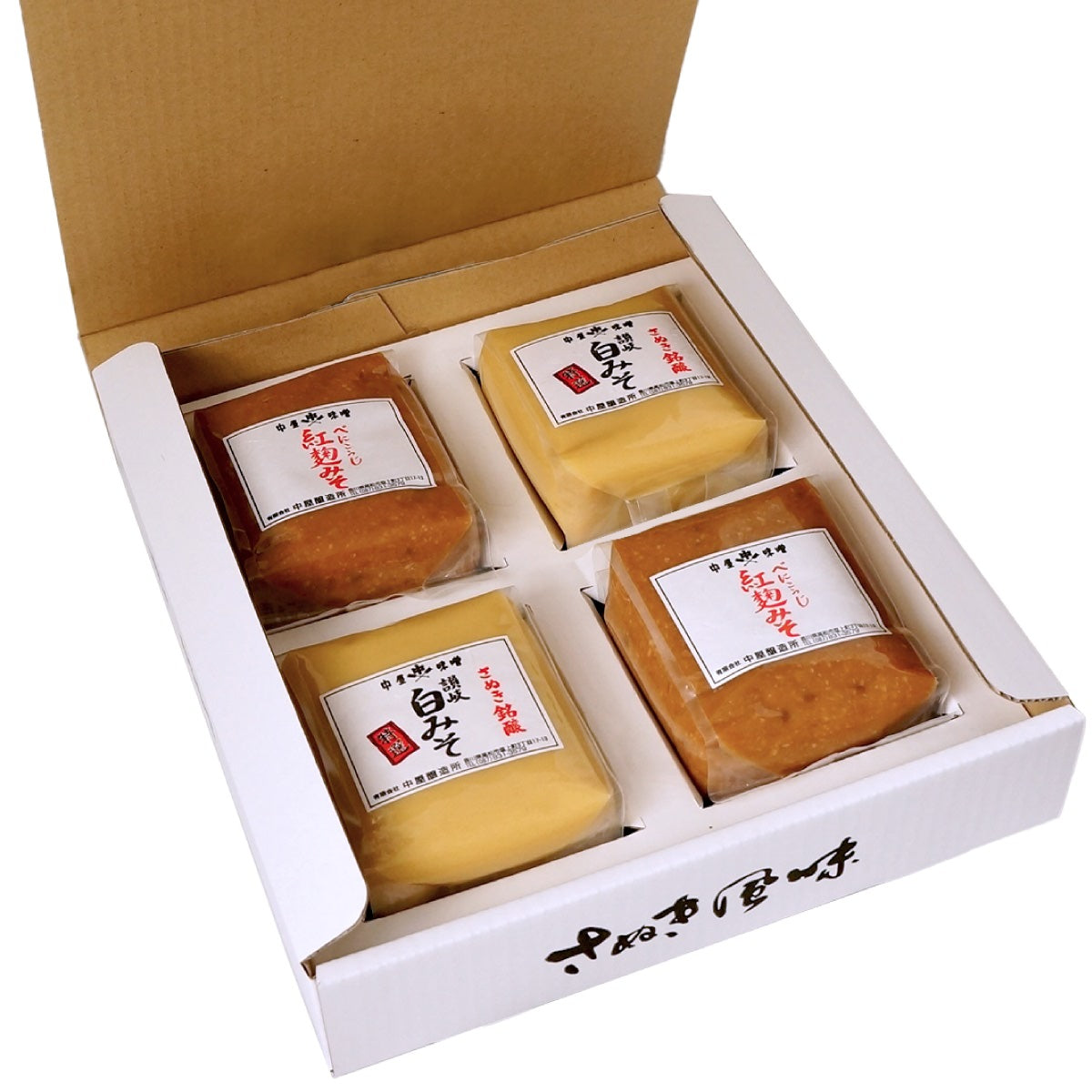 讃岐みそ ギフトセット ( 特選 白みそ ・ 紅麹みそ 各500g ×各2袋 ) 送料無料